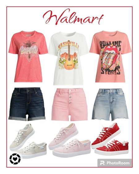 Walmart new graphic tees, shorts and sneakers. Summer outfits. 

#tees
#sneakers
#jeanshorts
#walmartfashion

Follow my shop @417bargainfindergirl on the @shop.LTK app to shop this post and get my exclusive app-only content!

#liketkit 
@shop.ltk
https://liketk.it/4EDX4

Follow my shop @417bargainfindergirl on the @shop.LTK app to shop this post and get my exclusive app-only content!

#liketkit #LTKfindsunder50 #LTKstyletip #LTKshoecrush #LTKstyletip #LTKSeasonal #LTKfindsunder50
@shop.ltk
https://liketk.it/4F105

#LTKshoecrush #LTKfindsunder50 #LTKstyletip