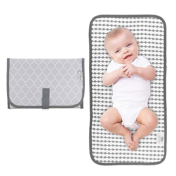 Baby Portable Changing Pad, Diaper Bag,Travel Mat Station, Grey Compact | Amazon (US)