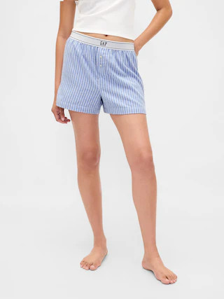 Logo Flannel Boxer Shorts | Gap (US)