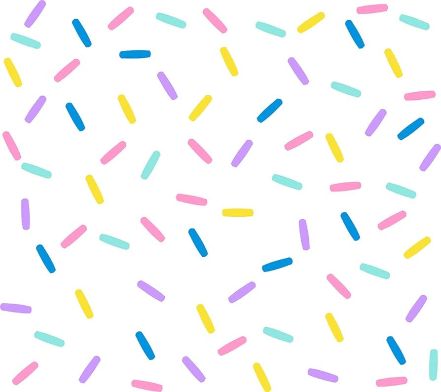 Sprinkles Fabric Wall Decals Mini Bar Stickers Confetti Wall Decal Removable Peel and Stick Decal... | Amazon (US)