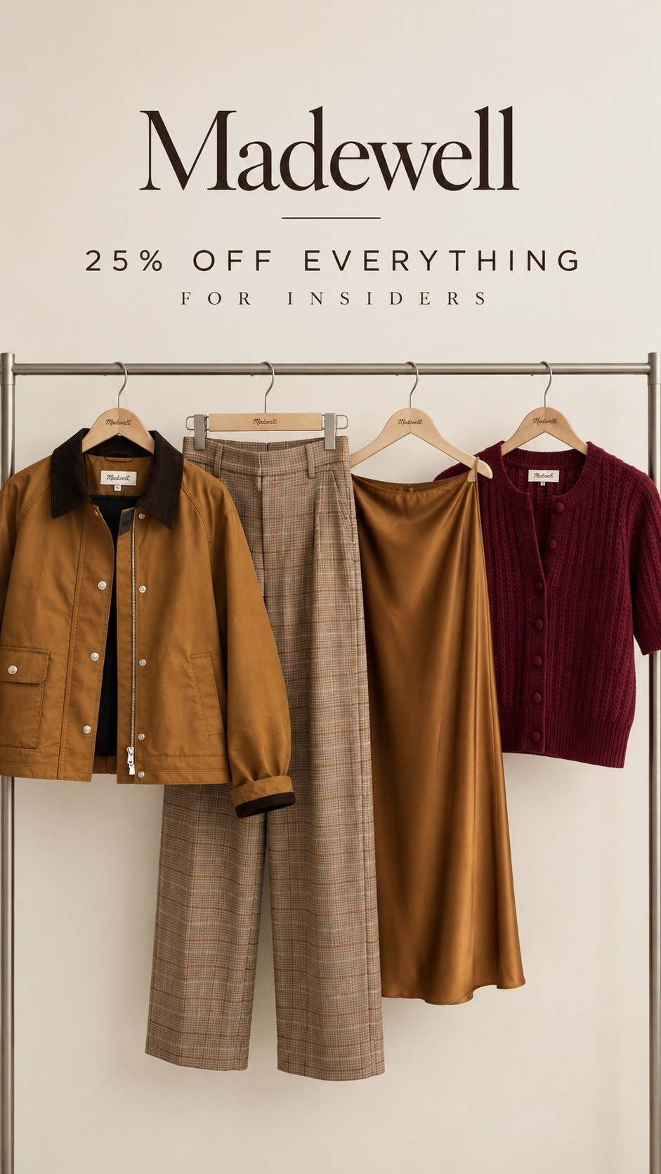 25% off everything for insiders! 

Signing up is free

#LTKSaleAlert