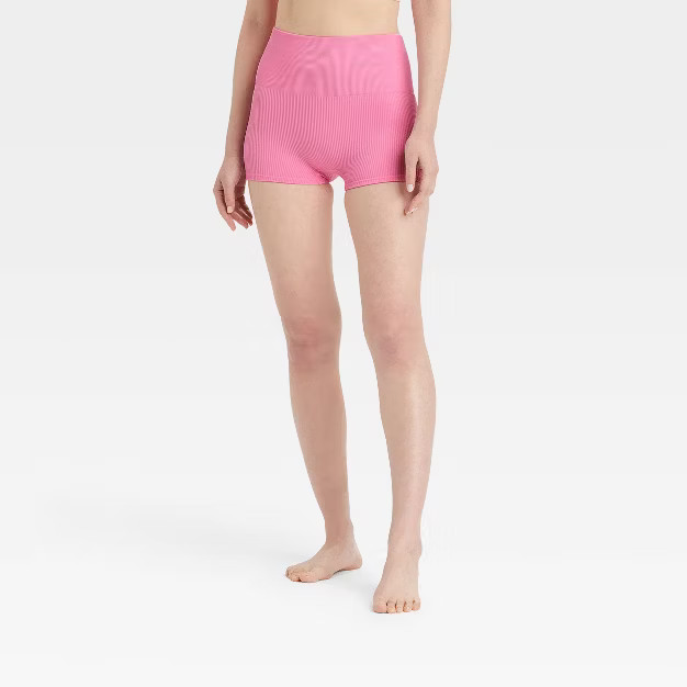 Women's Seamless Ribbed Shortie Shorts - Colsie™ | Target