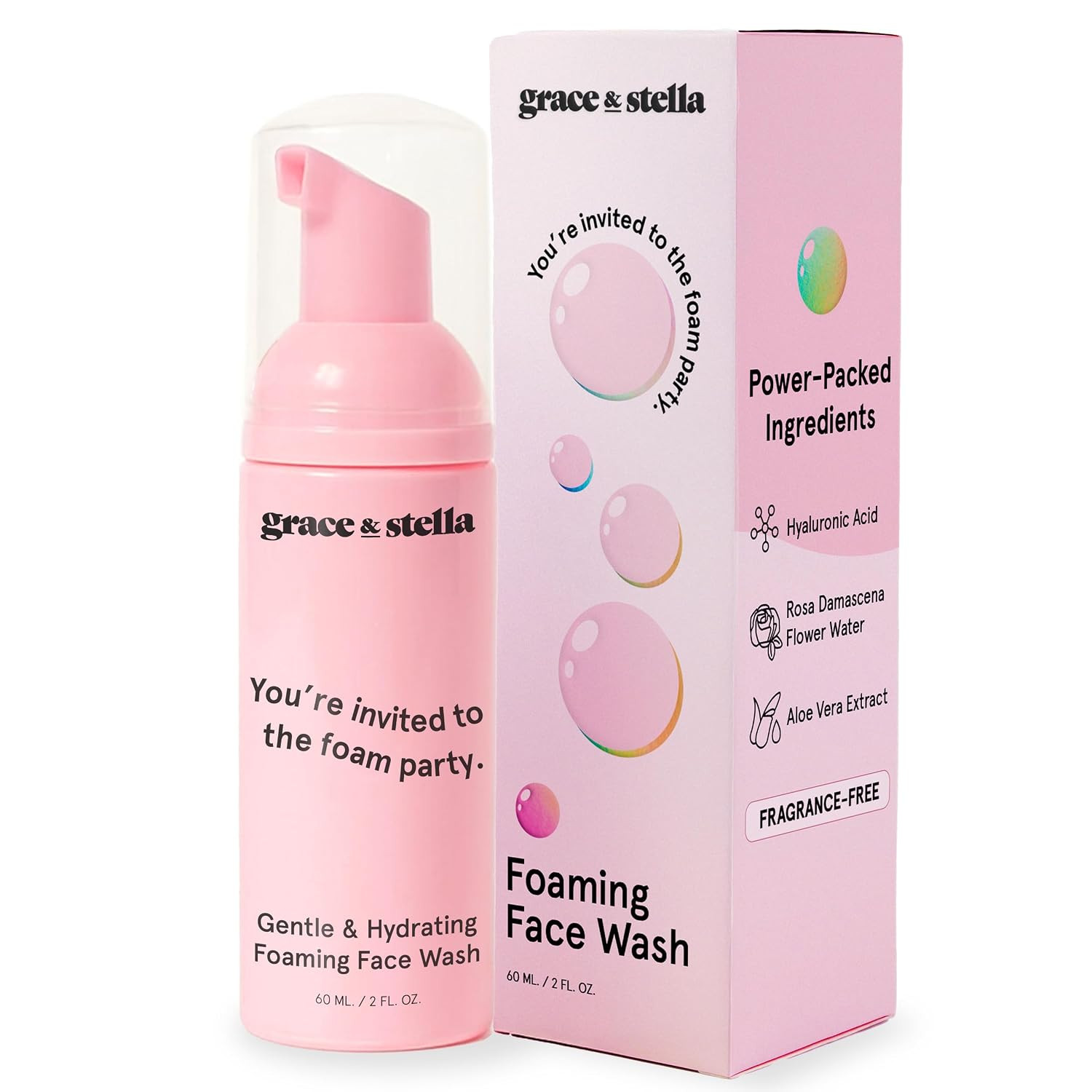 grace & stella Award Winning Travel Face Wash (60ml) Hydrating & Gentle | Amazon (US)