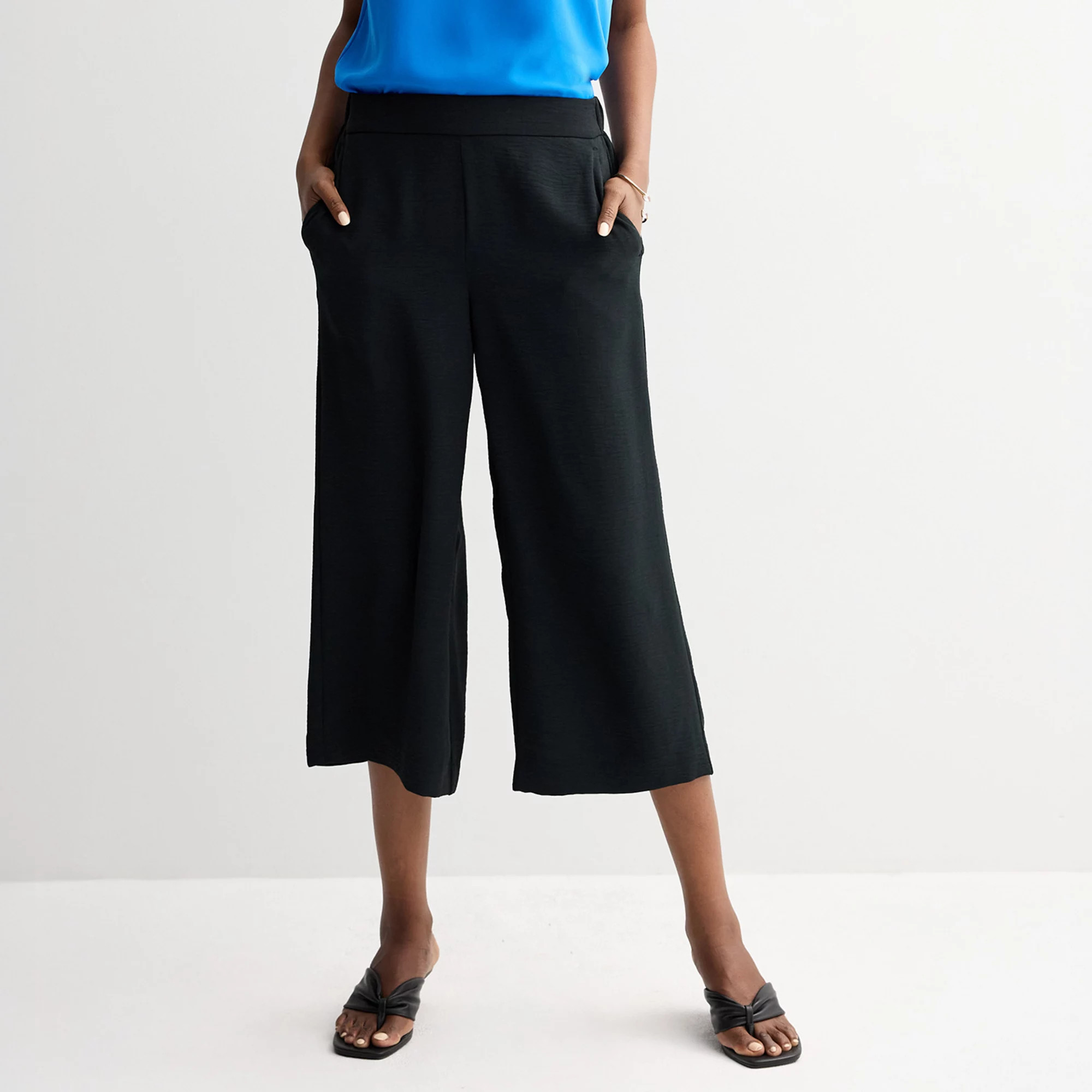 Women's Nine West Pull-On Wide-Leg Crop Pants | Kohl's