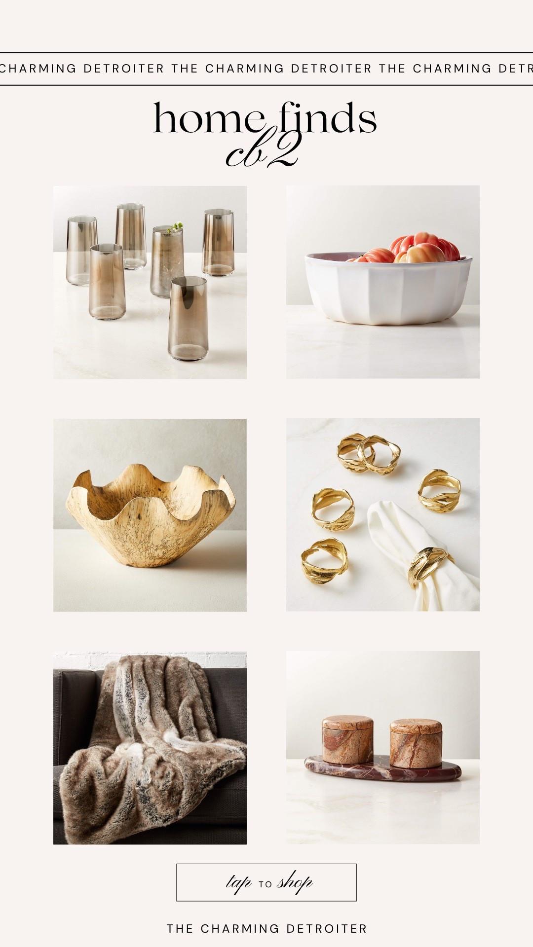 Full home decor finds from CB2

#LTKHoliday #LTKSeasonal #LTKHome