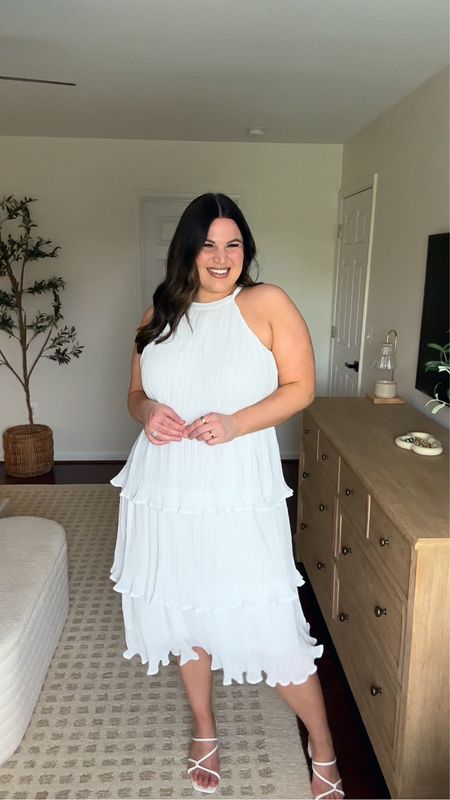 20% off this beautiful white ruffle dress! Perfect for brides and graduates!! 

Dress- size XL

#LTKU #LTKwedding #LTKsalealert
