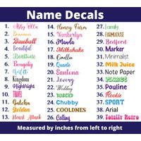 Custom Name Decals, Stickers | Etsy (US)