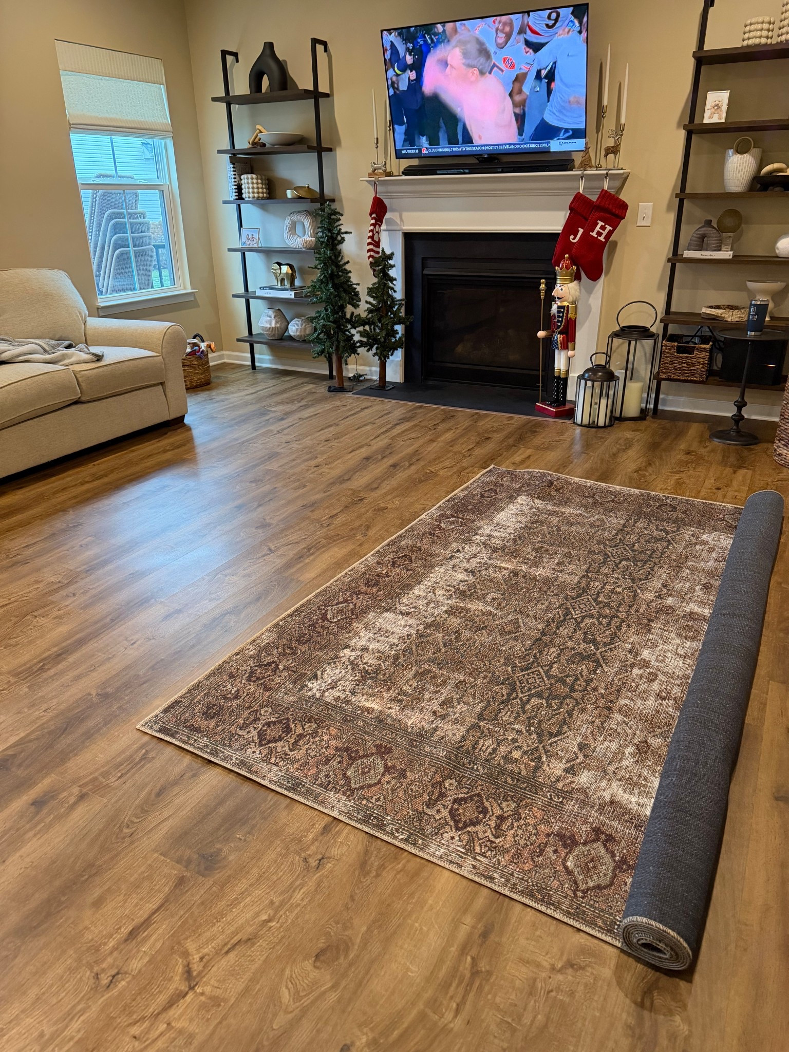 New rug alert! It’s beautiful in person and on sale right now for Black Friday! Bri bff s the whole room together and makes it feel so cozy  

#LTKSaleAlert #LTKCyberWeek #LTKHome