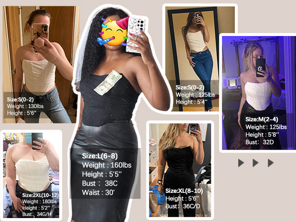 Modegal Women's Vintage Strapless Open Back Boned Mesh Bustier Zip Back Corset Bodyshaper Crop To... | Amazon (US)