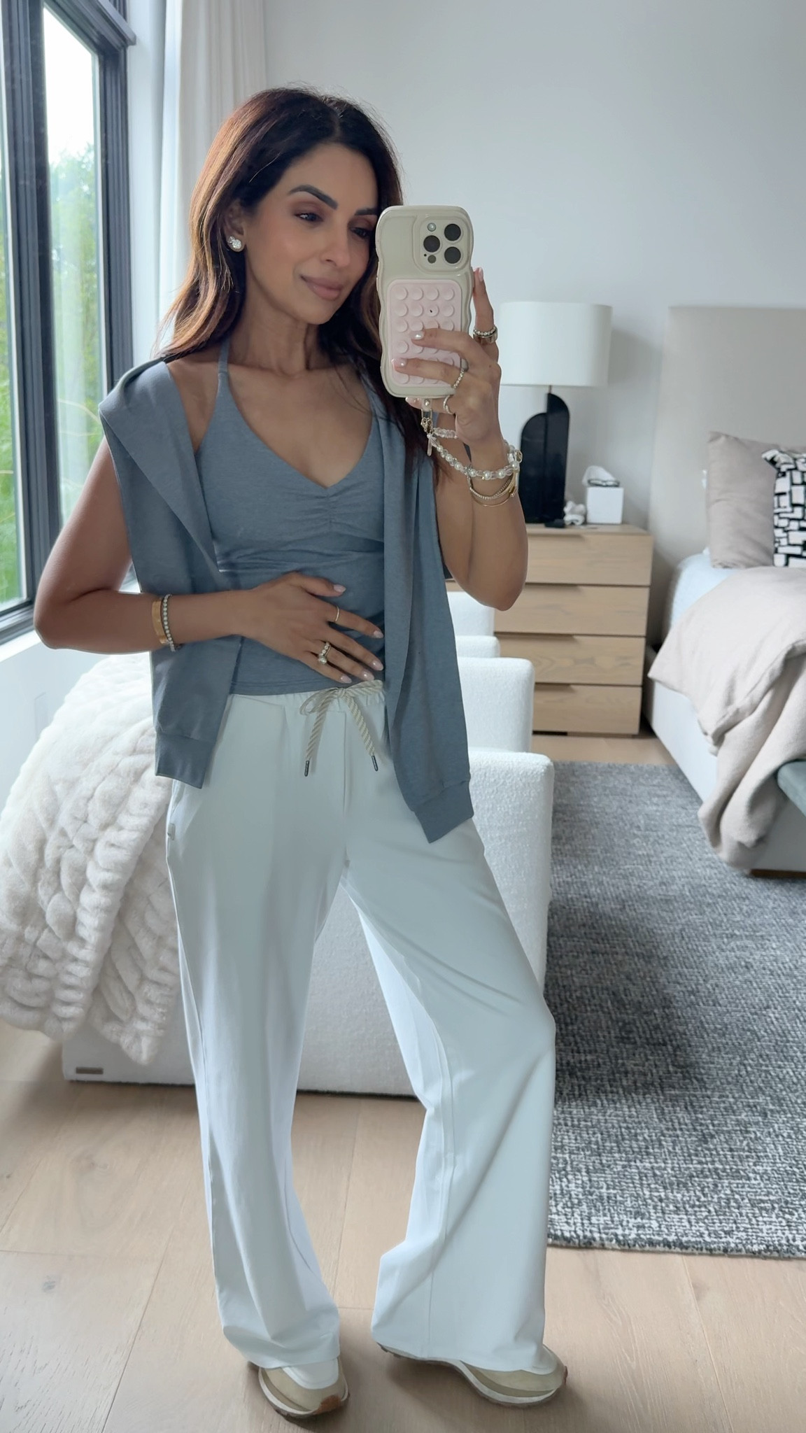 @Vuori US new arrivals! Love this halter style top with the ruching. Wearing size xs in all & xs short in the pants!

#LTKActive #LTKootd #LTKSeasonal