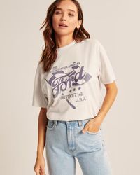 Women's Boyfriend Ford Graphic Tee | Women's Tops | Abercrombie.com | Abercrombie & Fitch (US)