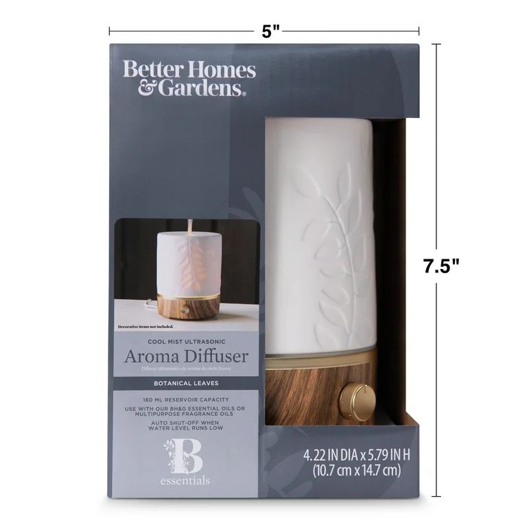 Better Homes & Gardens 180 ml Botanical Porcelain Diffuser, 1 Pc - Walmart.com | Walmart (US)