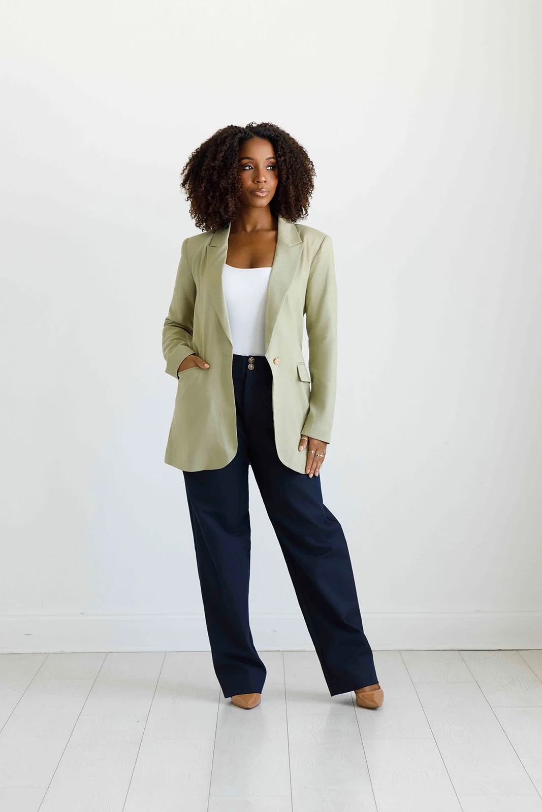 The Birds And The Bees | Oversized Linen Blazer | PWR WMN LLC