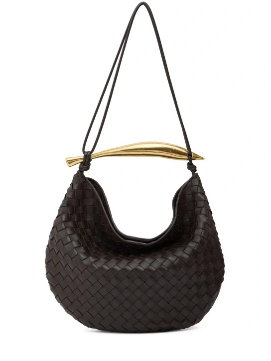 Medium sardine leather shoulder bag - Bottega Veneta - Women | Luisaviaroma | Luisaviaroma