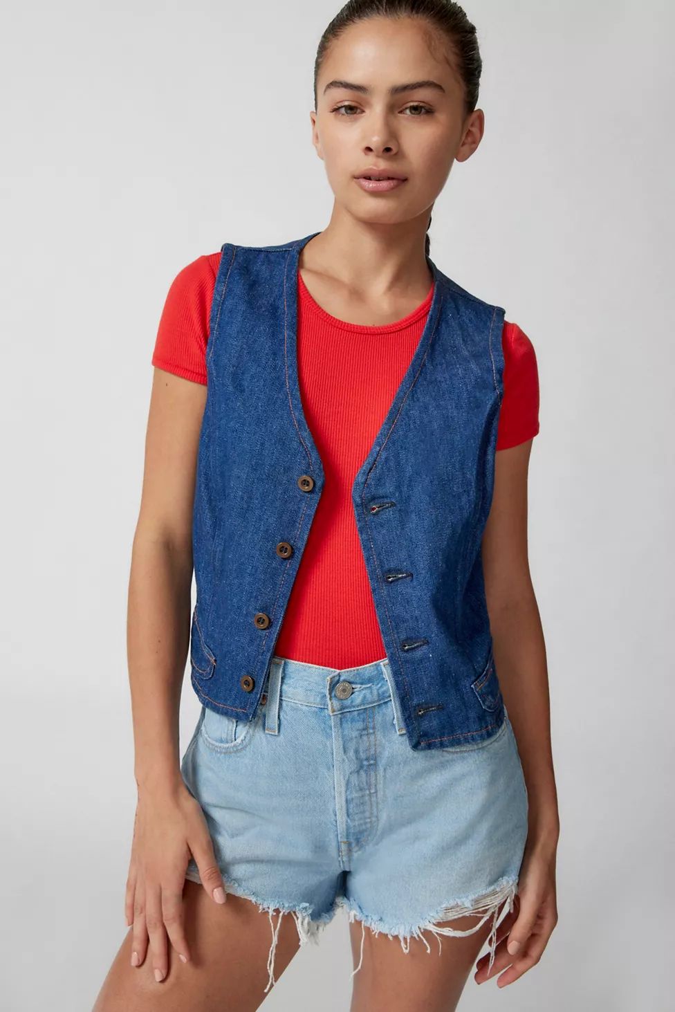 Urban Renewal Vintage Denim Vest | Urban Outfitters (US and RoW)