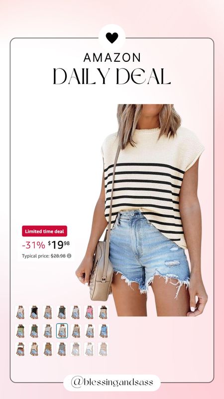 Amazon daily deal!!

Summer outfit inspo, Amazon fashion, knit clothing trend, daily deal, casual outfit inspo, sale, Amazon finds, striped pattern

#LTKStyleTip #LTKFindsUnder50 #LTKSaleAlert