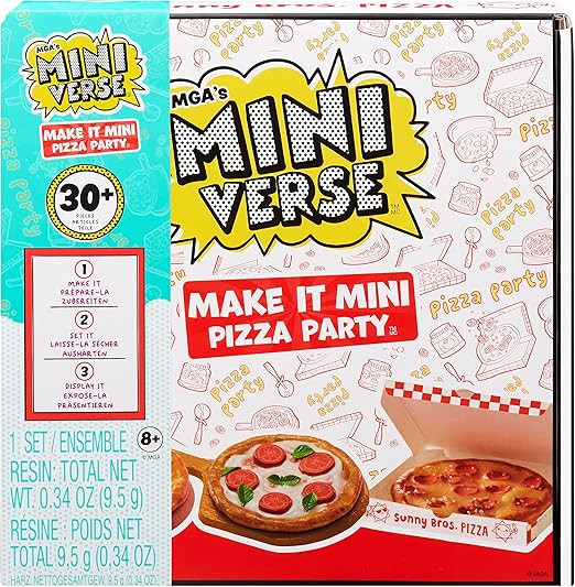 MGA's Miniverse Make It Mini Food Make It Mini Pizza Party Amazon Exclusive, Mini Collectibles, D... | Amazon (US)