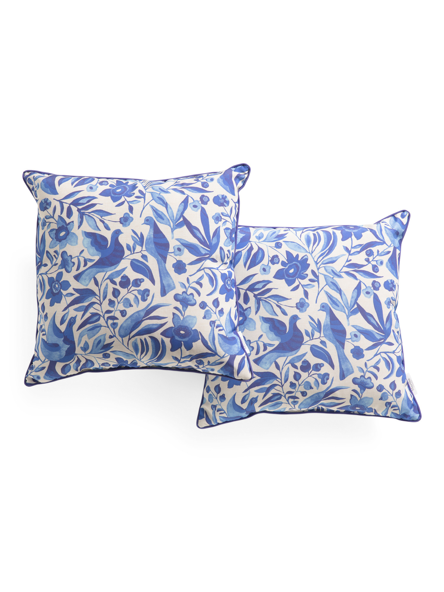 18x18 Set Of 2 Outdoor Birds Pillows | TJ Maxx
