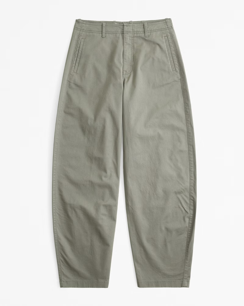 Mid Rise Barrel Pant | Abercrombie & Fitch (US)