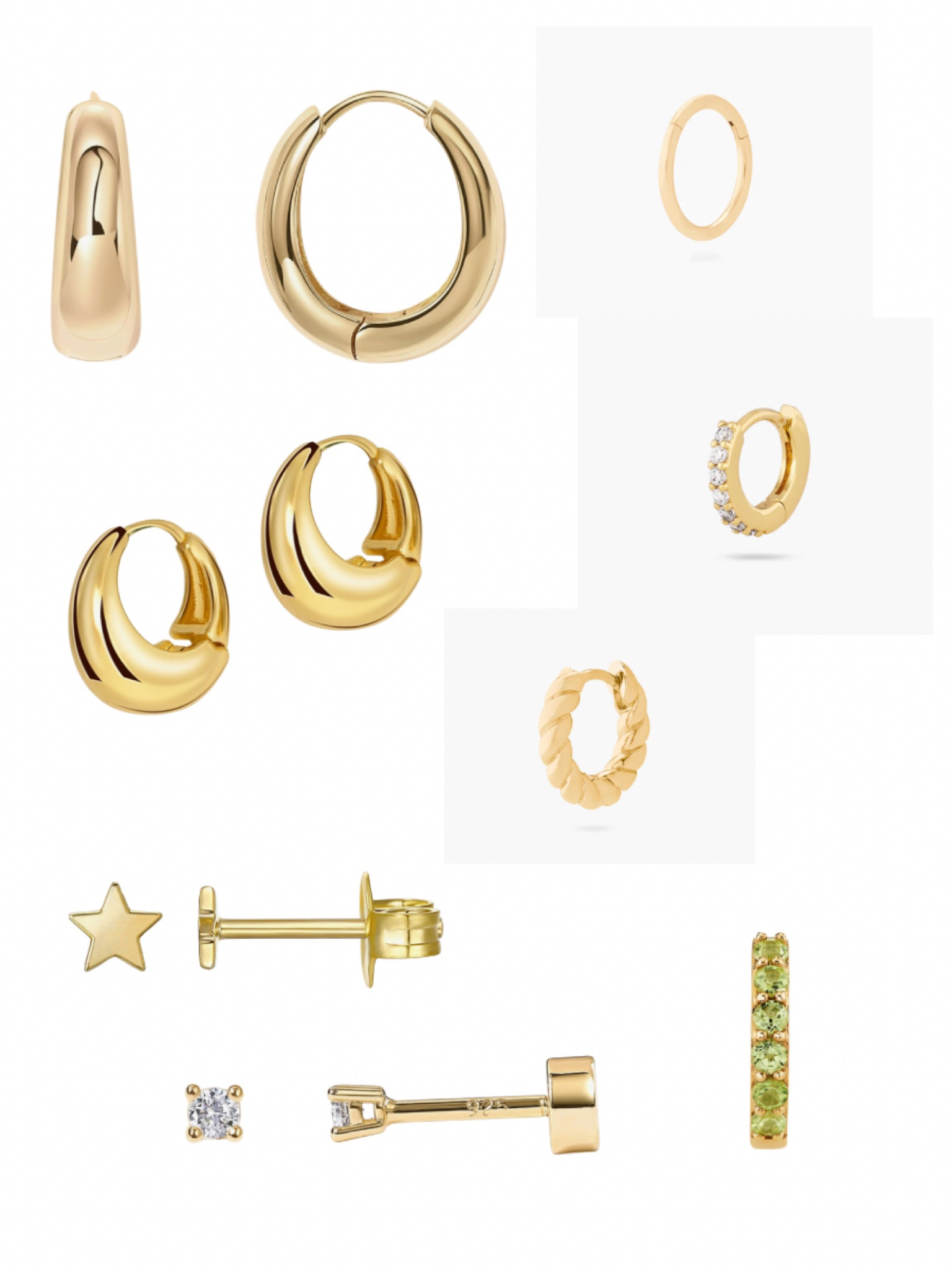 my earring stack that won’t tarnish