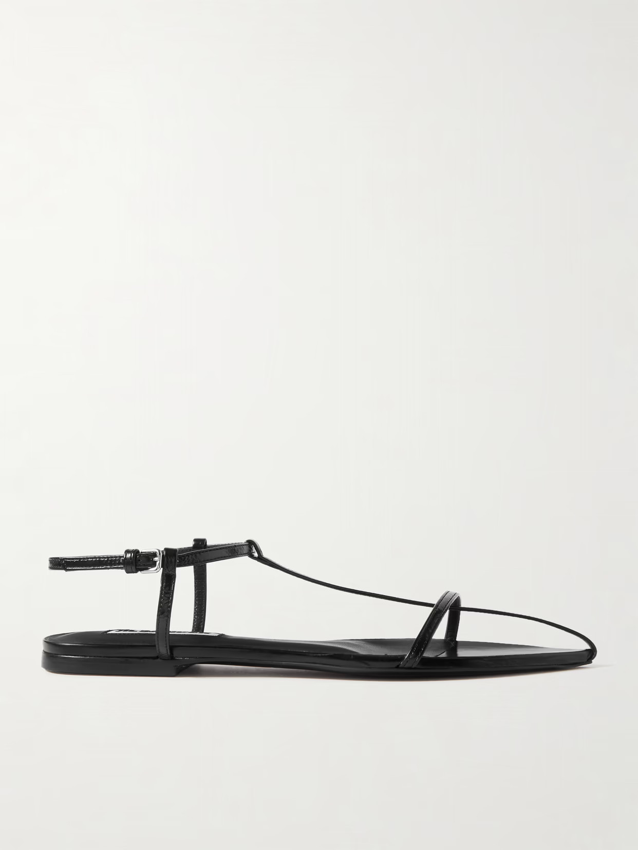 Jil Sander - Leather Point-toe Sandals - Black | NET-A-PORTER (UK & EU)