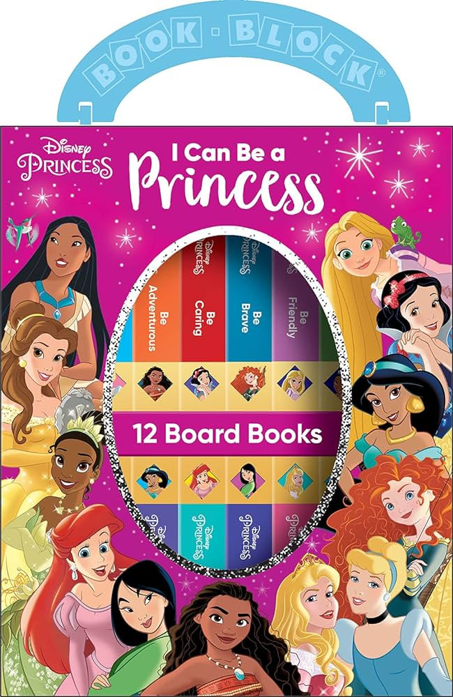 Disney Princess - I Can Be Princess My First Library Board Book Block 12-Book Set Teaches Positiv... | Amazon (US)