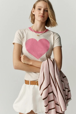 Letluv Heart Ringer Tee | Anthropologie (US)
