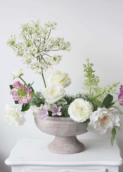 Whitewashed Compote Bowl | Afloral (US)