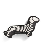 11x20 Shaped Skeleton Dog Halloween Pillow | TJ Maxx