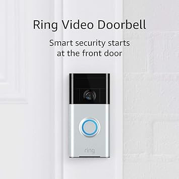 Ring Video Doorbell with HD Video, Motion Activated Alerts, Easy Installation - Satin Nickel | Amazon (US)