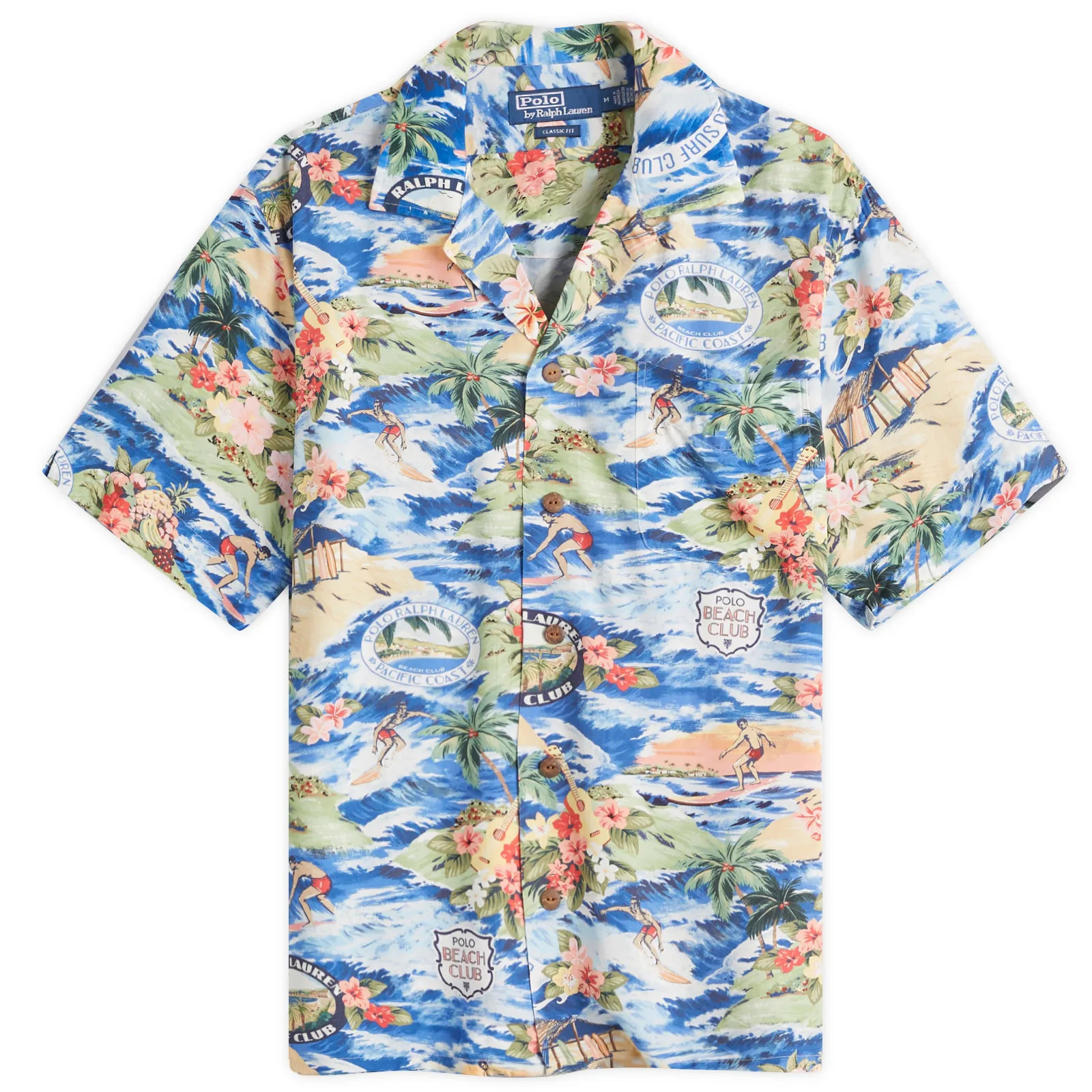 Polo Ralph Lauren Men's Surf Club Vacation Shirt in Polo Surf Scene, Size X-Large | END. Clothing