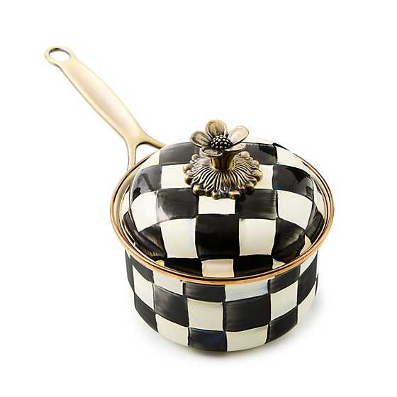 Courtly Check 1 Quart Saucepan | MacKenzie-Childs
