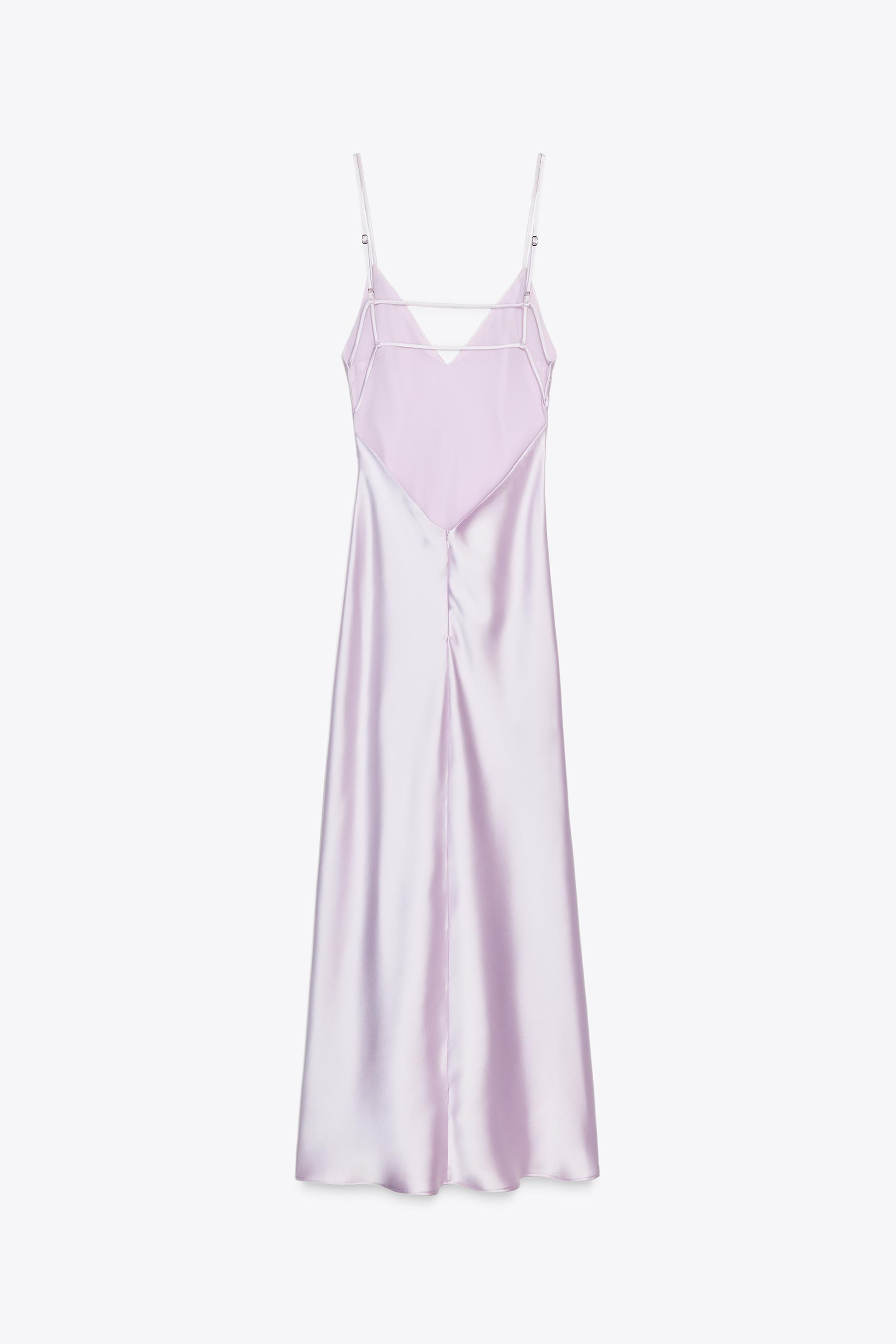 SATIN MIDI DRESS | Zara UK