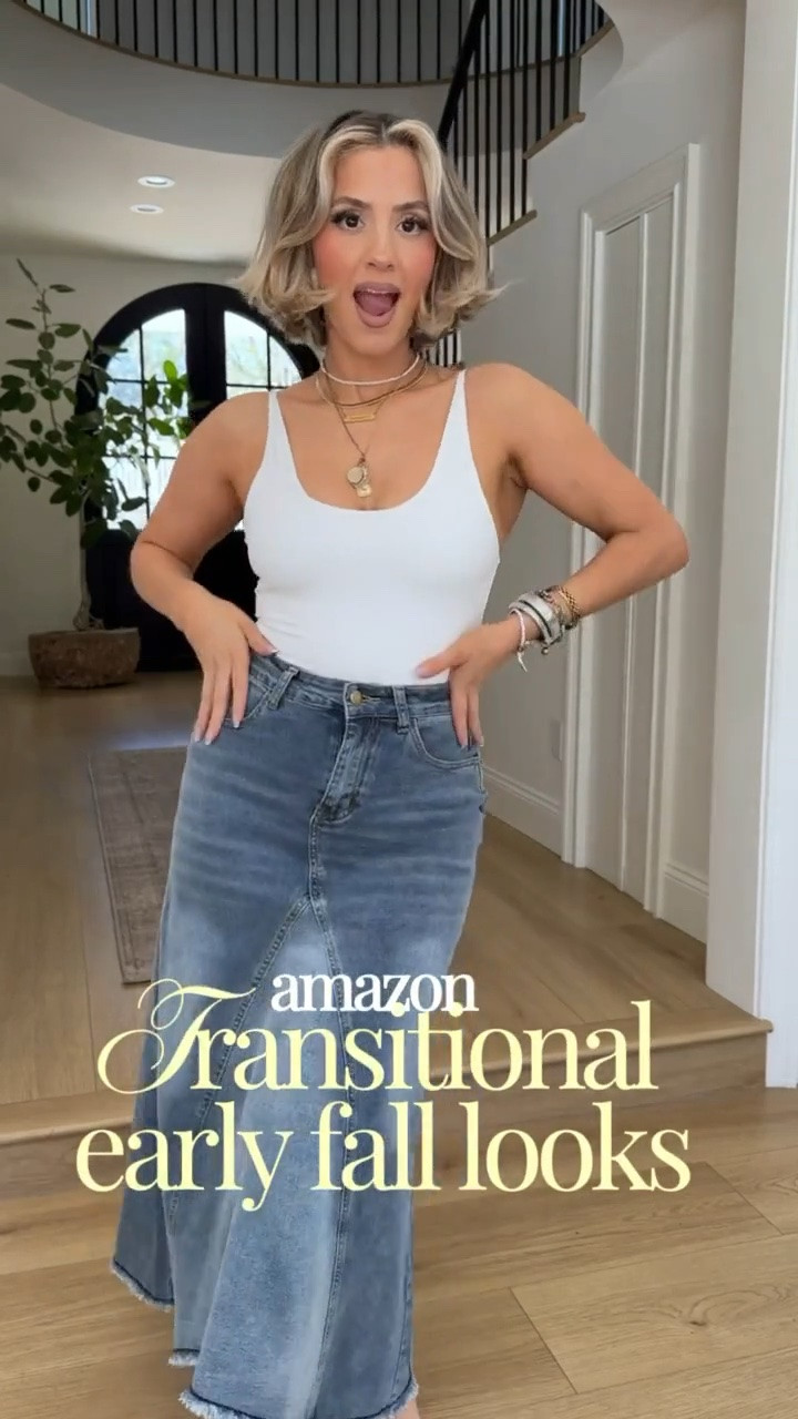 Transitional early fall outfits from Amazon 🤩

Wearing small in everything!

#LTKgrwm #LTKootd #LTKU