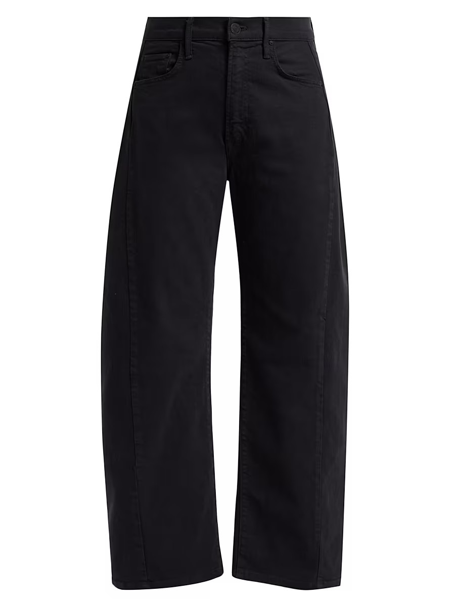 Women's Half-Pipe Flood Barrel-Leg Jeans - Faded Black - Size 31 | Saks Fifth Avenue