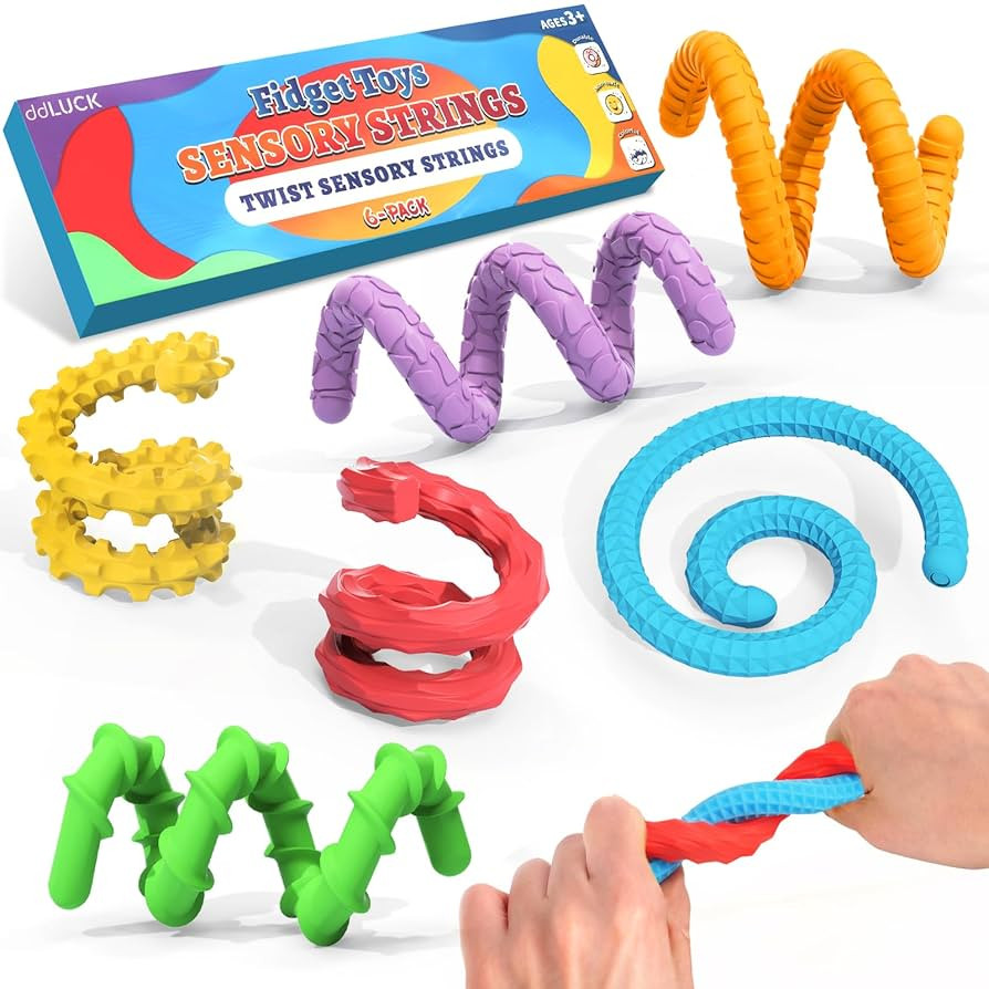 Fidget Toys Silicone Sensory Sticks, Textured Calming Sensory Toys for Kids with Autism, Autism T... | Amazon (US)