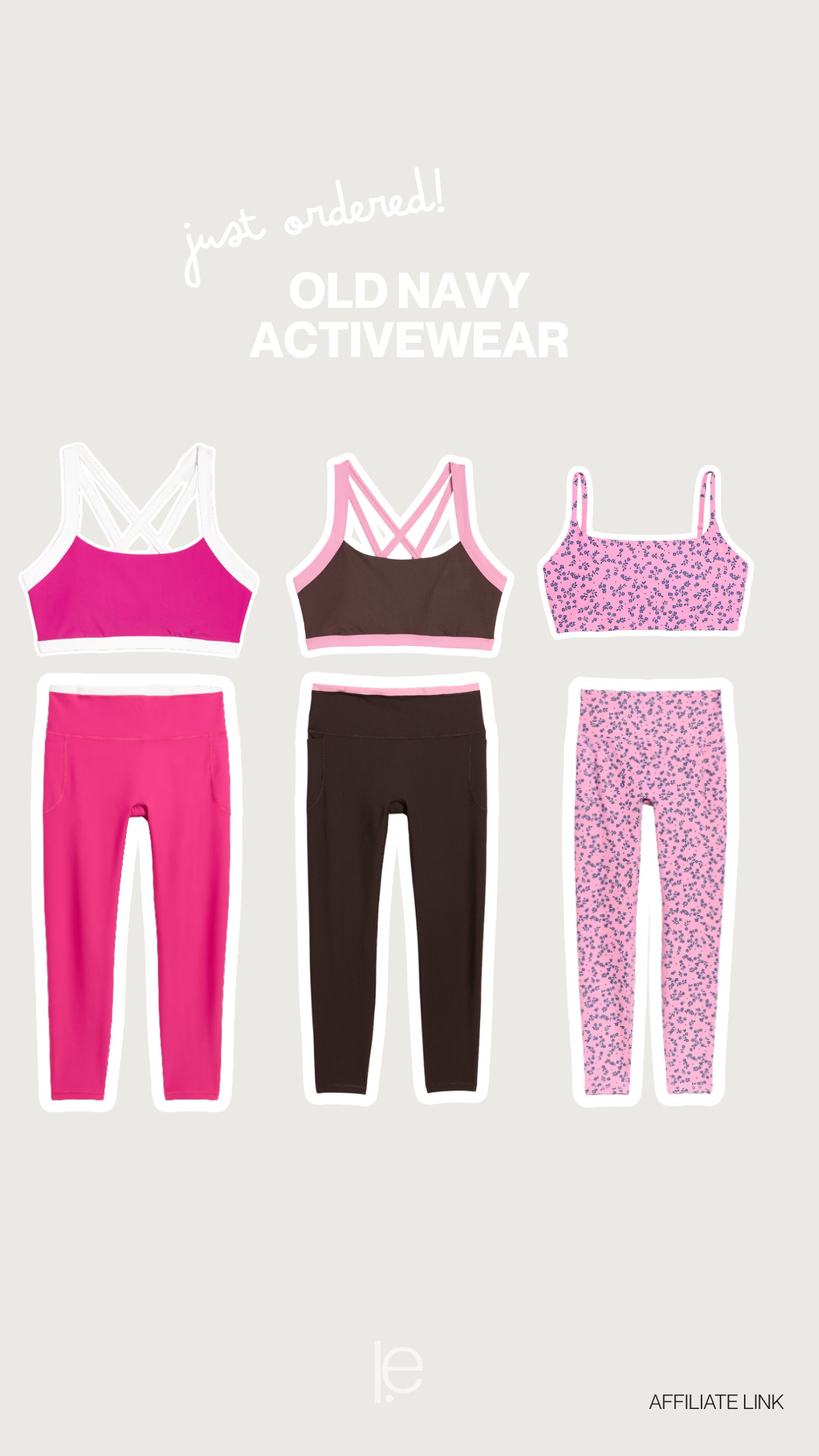 Old Navy workout clothes 

 