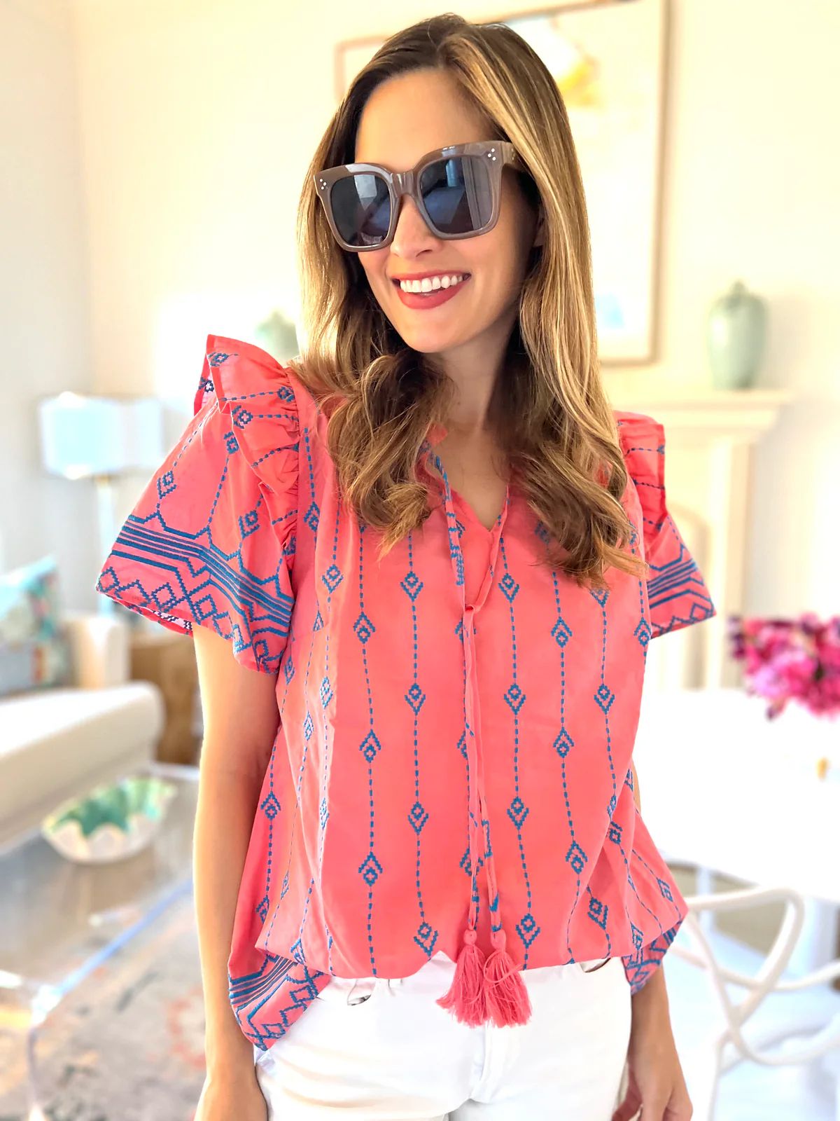 Electra Top in Pink | Liz and Honey