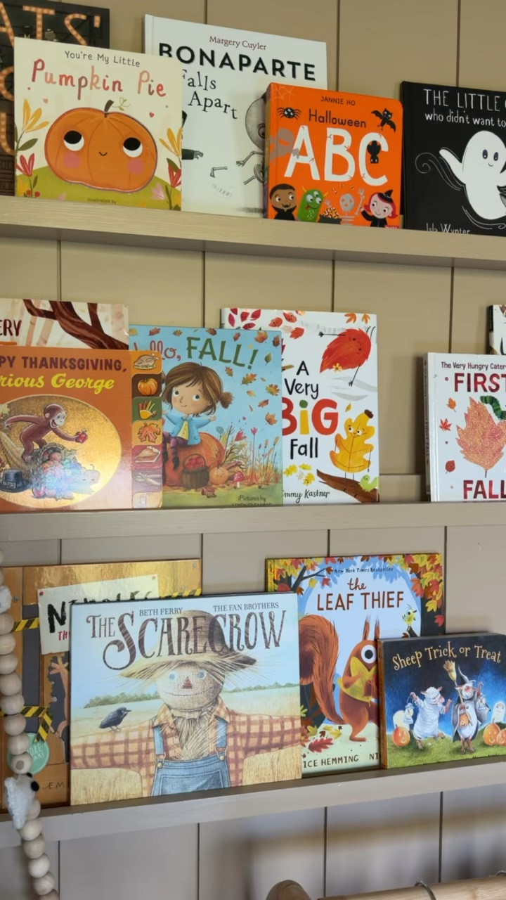 What’s on our book shelf right now— Fall + Halloween books for kids! Also linking our book shelves + other cute shelf ideas for a kids room or playroom!

#LTKKids #LTKSeasonal #LTKHome