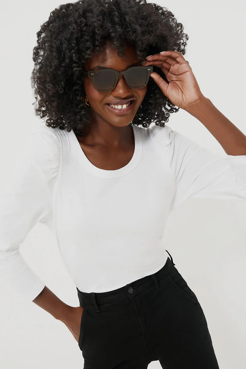 White Vesty Long Sleeve Crewneck | Tuckernuck (US)