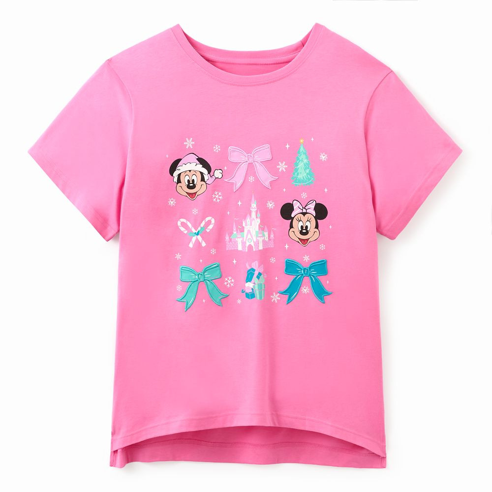 Mickey and Minnie Mouse Holiday T-Shirt for Women – Disney Parks | Disney Store