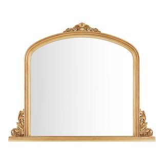 Home Decorators Collection Medium Classic Arched Vintage Style Gold Framed Mirror (44 in. W x 35 ... | The Home Depot