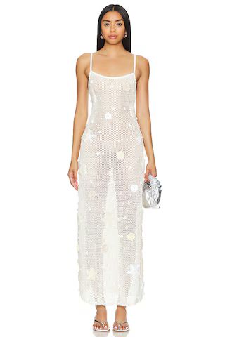 Leslie Amon Treasure Bridal Maxi Dress in White from Revolve.com | Revolve Clothing (Global)