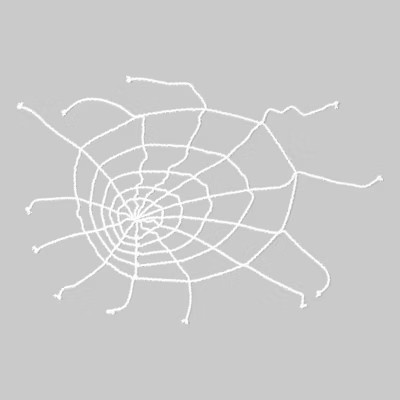 10' Giant Spiderweb White Halloween Decorative Prop - Hyde & EEK! Boutique™: Indoor/Outdoor Use | Target