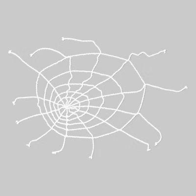 10' Giant Spiderweb White Halloween Decorative Prop - Hyde & EEK! Boutique™: Indoor/Outdoor Use | Target