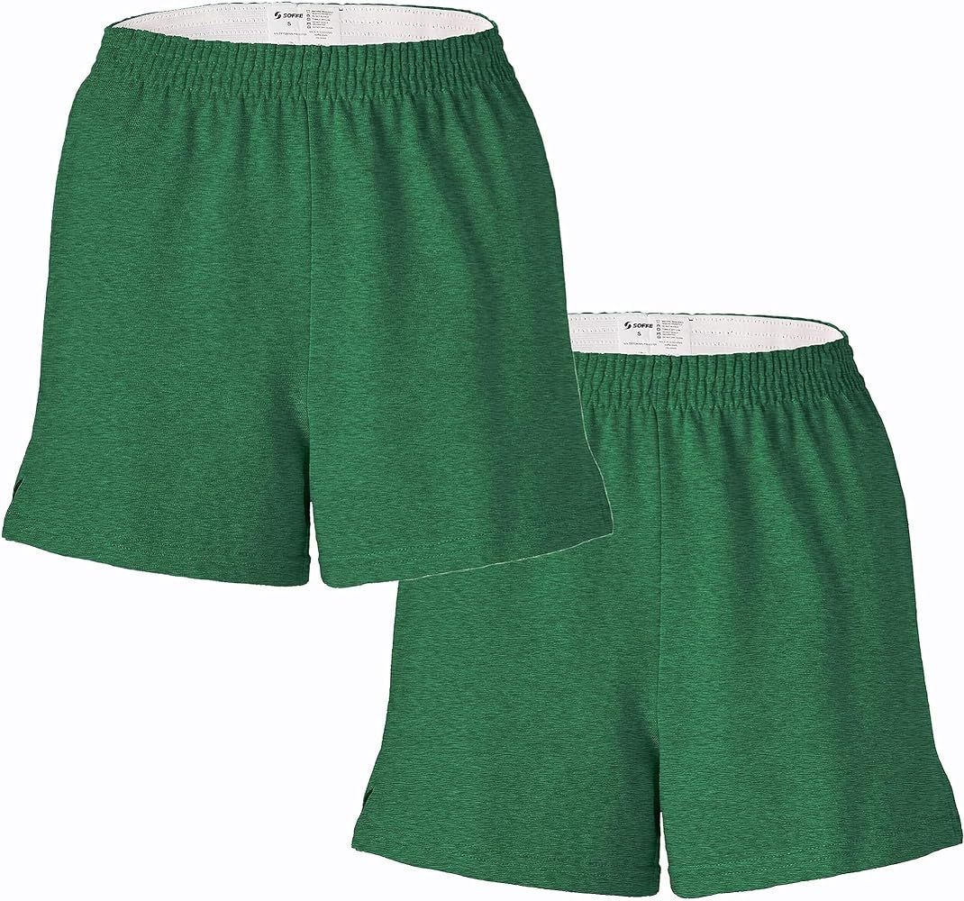 Soffe Womens Fashion Authentic Cheer Active Shorts - 2 Packs | Amazon (US)