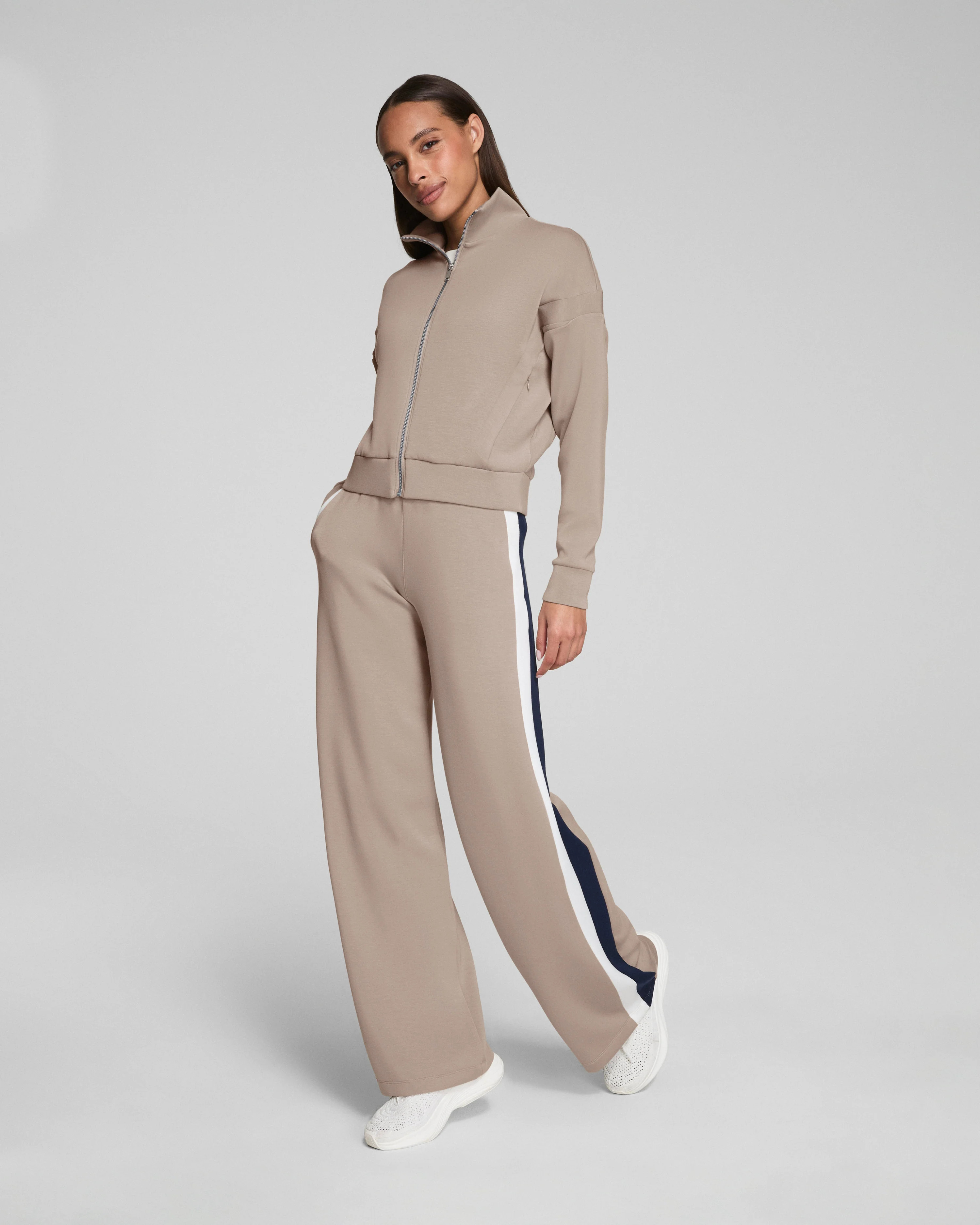 AirEssentials Colorblock Wide Leg Track Pant | SPANX | Spanx