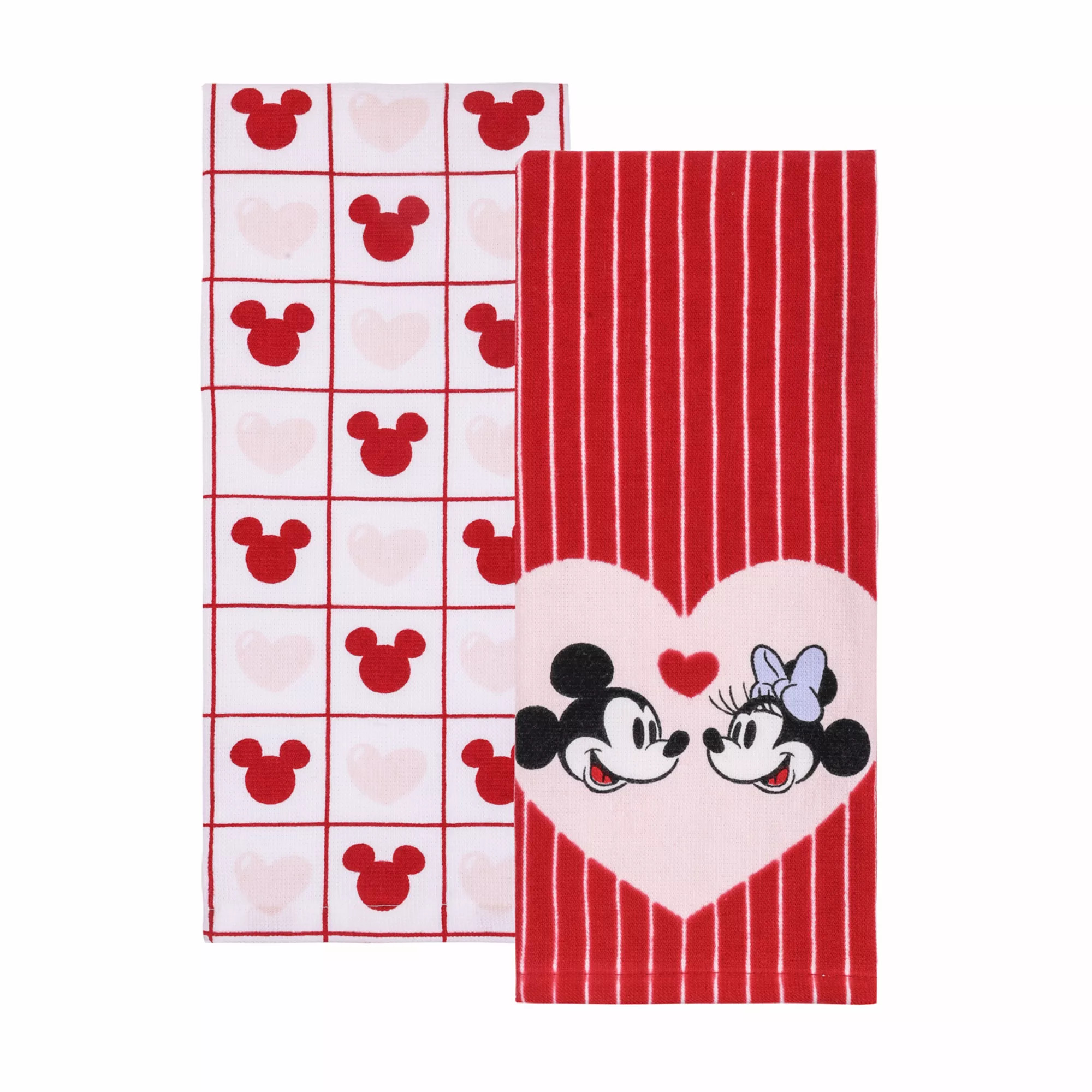 Celebrate Together™ Disney's Mickey Mouse & Minnie Mouse Valentine's Day Kitchen Towel 2-pk. | Kohl's