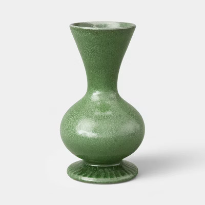 Reactive Glaze Vase Green - Threshold™ | Target