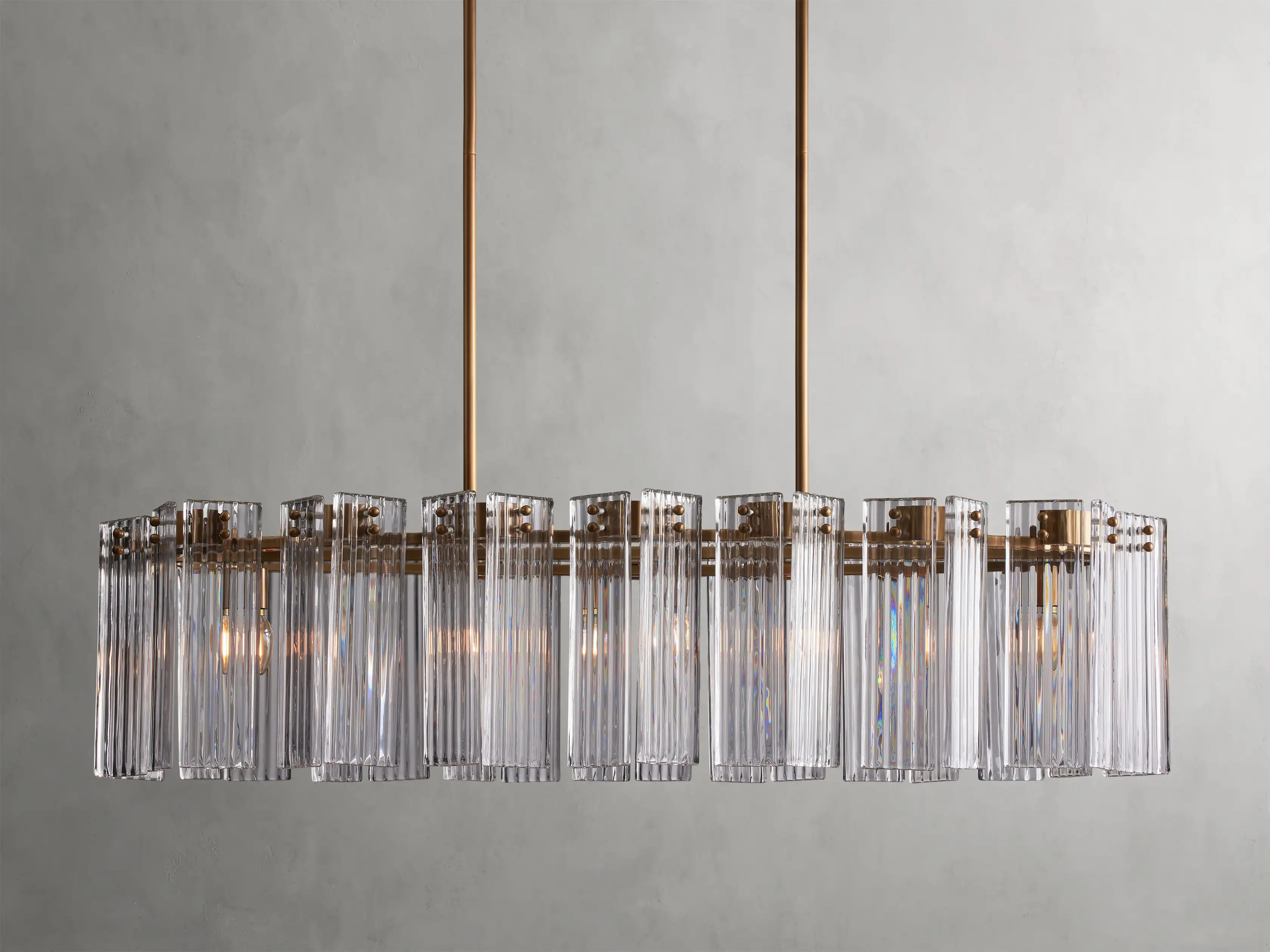 Delsie Oval Chandelier | Arhaus